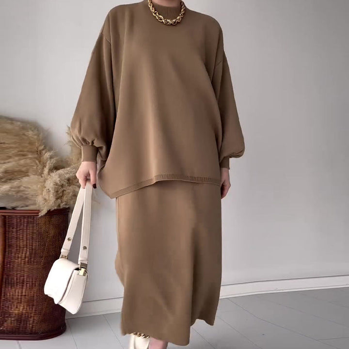 Clara | Conjunto Elegante de Top y Falda Larga de Dos Piezas